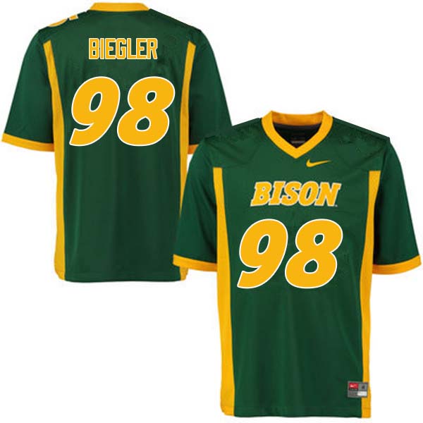 Men #98 Matt Biegler North Dakota State Bison College Football Jerseys Sale-Green